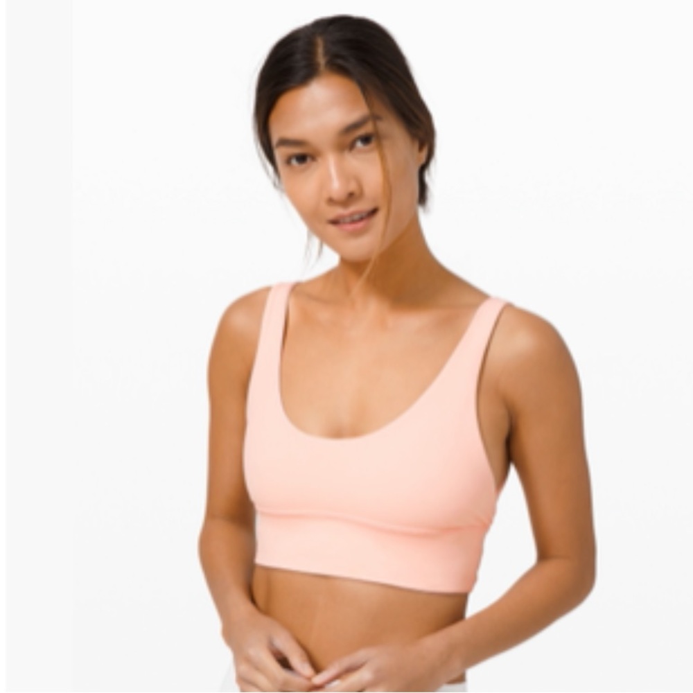 Lululemon Align Reversible Bra Light Support A/B Cup size 6 ballet slipper/white